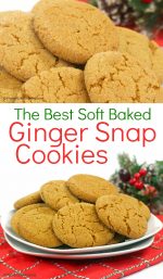 The Best Soft Baked Ginger Snap Cookies