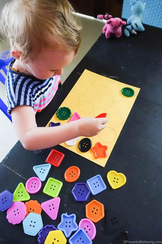Button Shape Matching for Toddlers