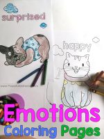 Emotions Coloring Pages for Preschoolers