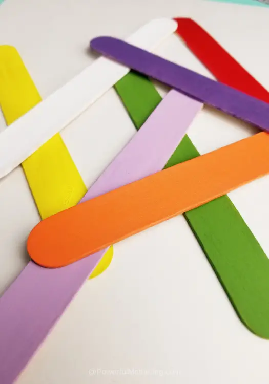 Colorful Popsicle Sticks 