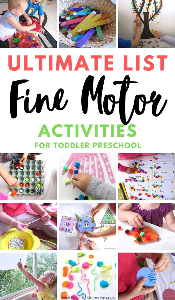 Fine Motor Skills for Toddlers and Preschoolers: Tips and Activities