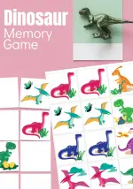 Dinosaur Memory Game Printable