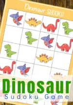 Free Printable Dinosaur Sudoku