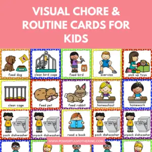 Visual Chore & Routine Cards For Kids