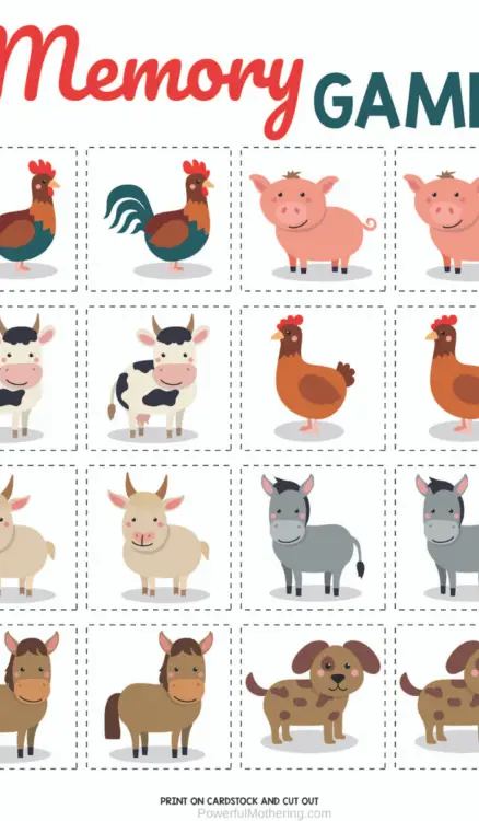 Printable Farm Animal Activities Bundle that is perfect for helping kids strengthen skills such as prewriting, identification, memory and more. 