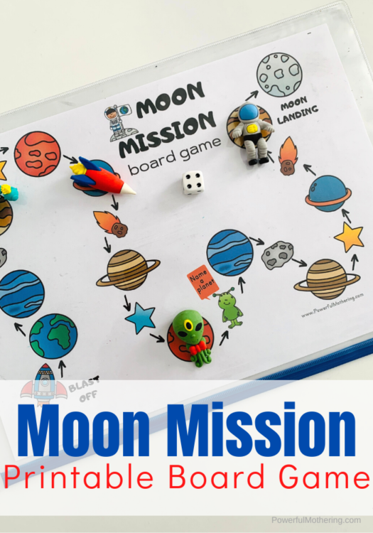 This is a fun board game to help children develop skills as well as practice counting.
