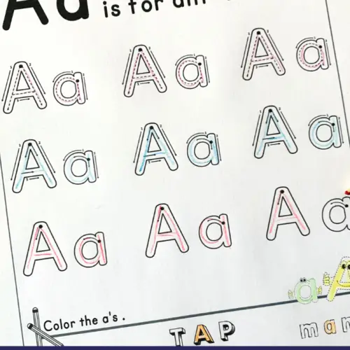 A printable set of a variety of activities centered around the Letter A to help children learn to read and write the letter.