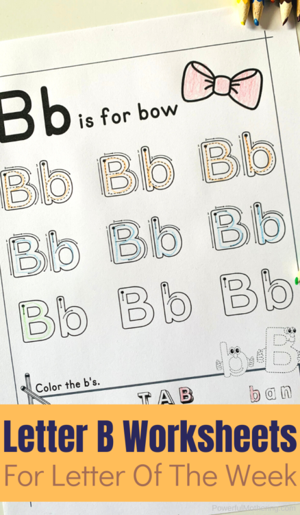 A printable set of a variety of activities centered around the Letter B to help children learn to read and write the letter.
