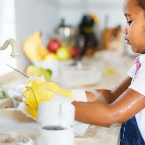 Simple tips to help you teach your kids about household chores, their importance and how to get them to help!