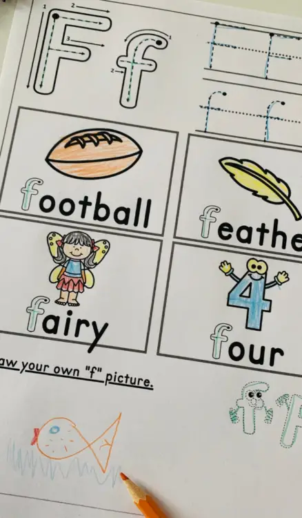 Printables to help children learn the letter F. This will help with letter identification, letter formation and more. 