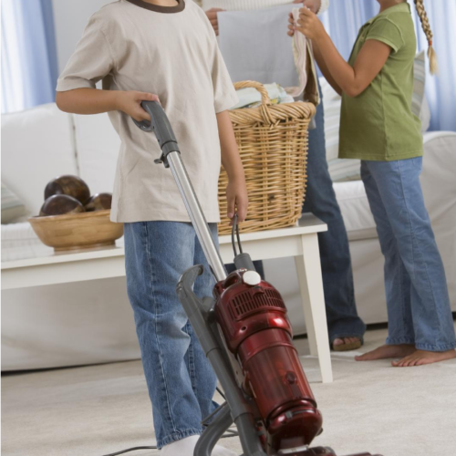 Older kids can do household chores, you might just need to encourage them and teach them a bit. These tips will be helpful!