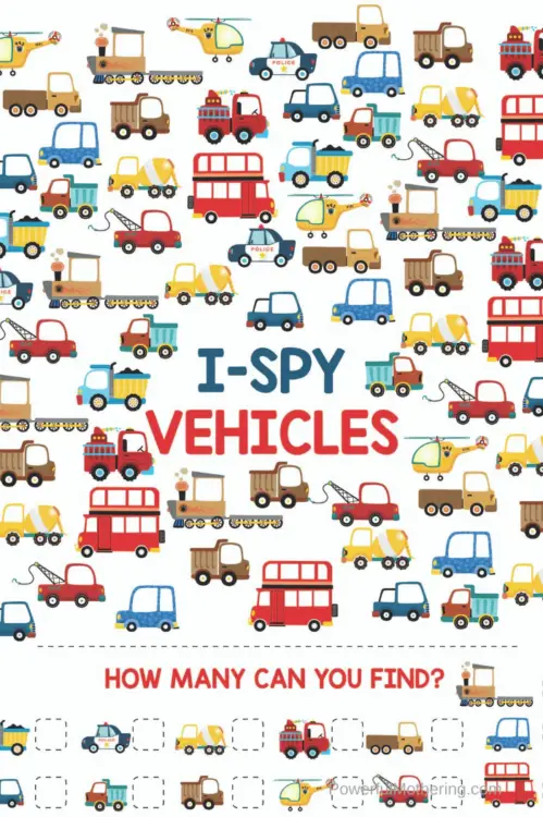 These Free Printable Vehicle Activities are learning games to help children strengthen skills while having fun!