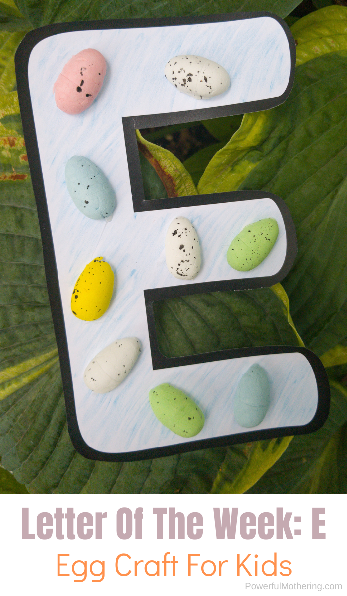 E Is For Egg Craft Template