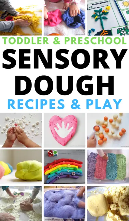 Sensory dough is a perfect way to help children explore senses, practice skills other areas, and of course have fun! 
