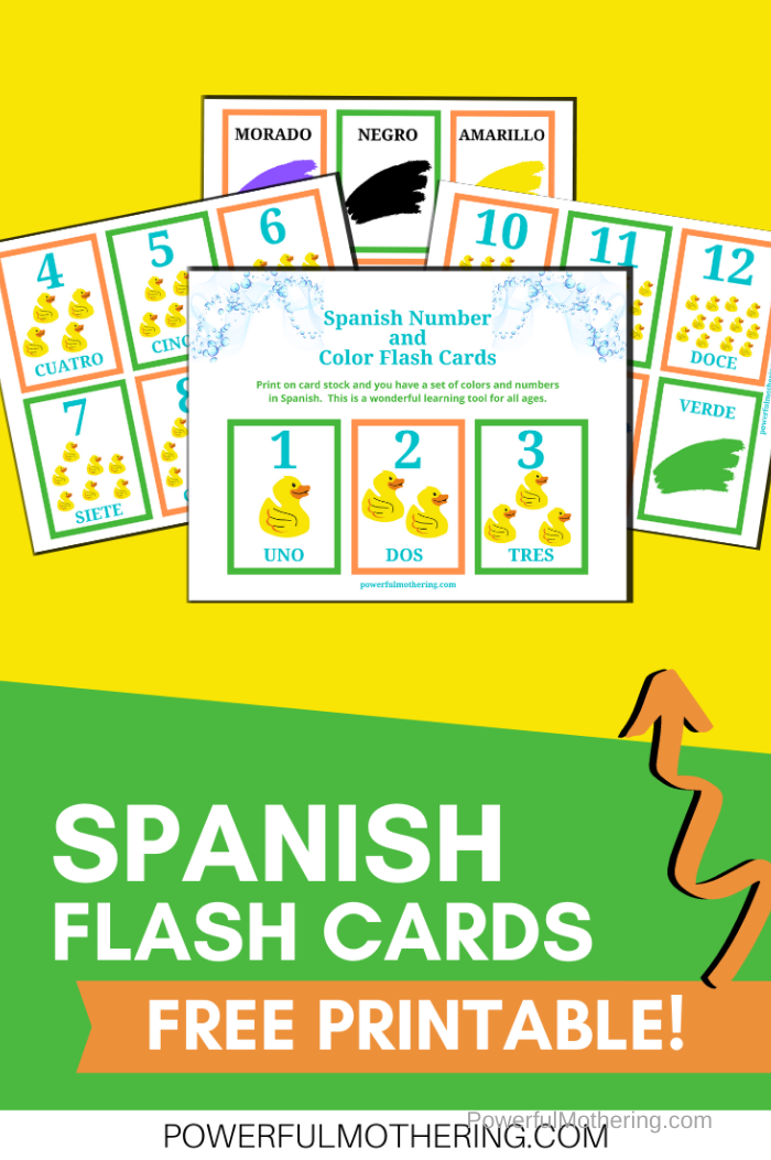 Printable Spanish Flashcards Free