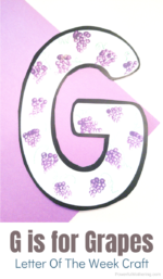Letter G Craft: Grapes