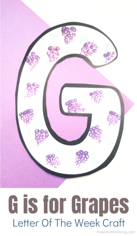 letter G is for grapes