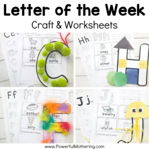 Letter of the Week - Craft & Worksheets