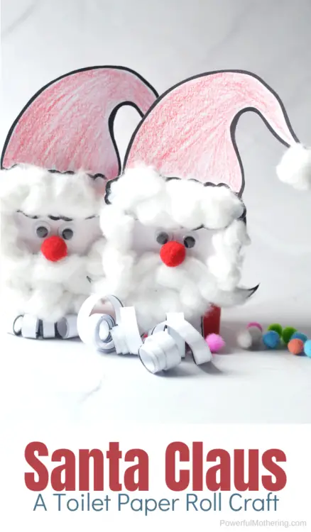 This Santa Clause craft is not only absolutely adorable but super easy. If you're spending the afternoon in, away from the cold, this is the Santa craft you want!