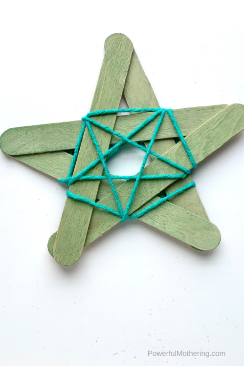 A simple and colorful Christmas craft that you can turn into a garland or ornament. Your kids will love making these!