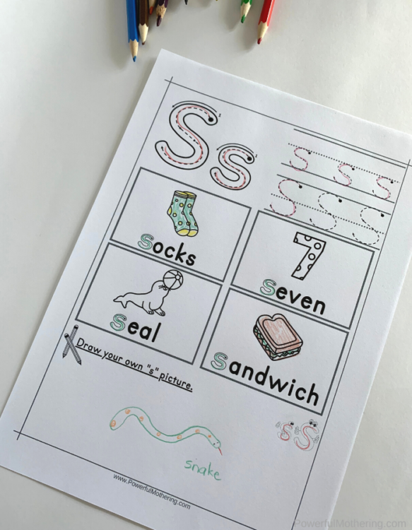 Letter Tracing Worksheets for letter S. These printables are perfect for children who need prewriting activities such as preschool and kindergarteners. 