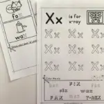 Letter X Tracing Worksheets that help children explore the letter X including beginning sounds, tracing, and more.