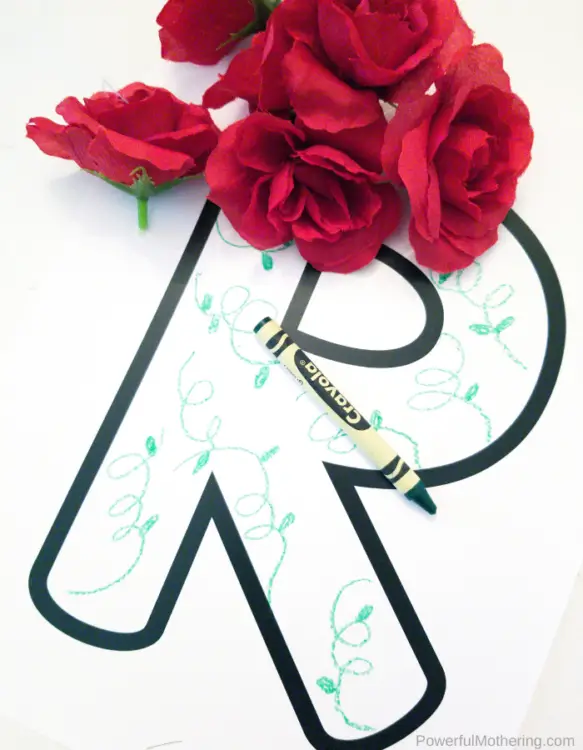 Children will love creating this Letter Of The  Week R Craft: R is for Roses. This will help them learn the letter as well as other skills. 