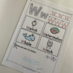 Letter W Tracing Worksheets that help children explore the letter W including beginning sounds, tracing, and more.