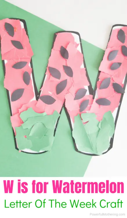 Letter W is for Watermelon Craft For Kids