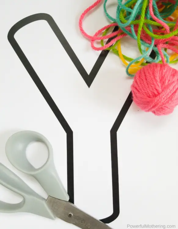 Your kids will love this Letter Y is for Yarn Craft. It is colorful, fun and perfect for fine motor skill strengthening and creativity. 