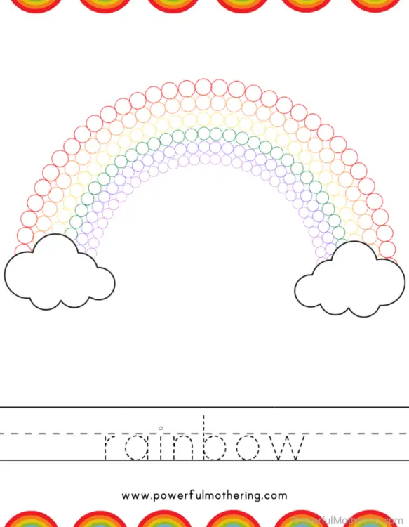 q tip painting rainbow