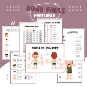 Body Part Recognition Activity Pack