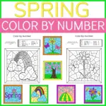 Spring Color By Number Printables