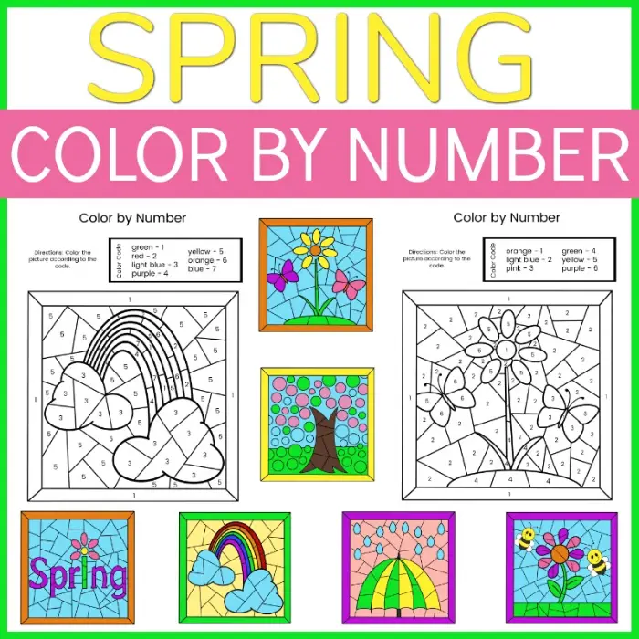 spring-color-by-number-printables