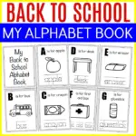 Back To School Alphabet Book Printable