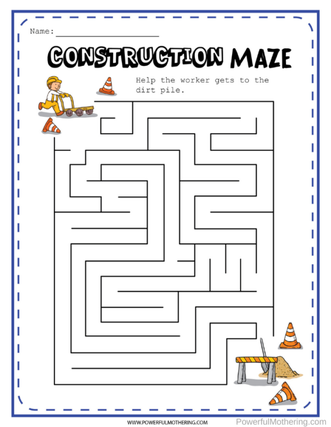 13 Fun Construction Activities for Kids + Printables