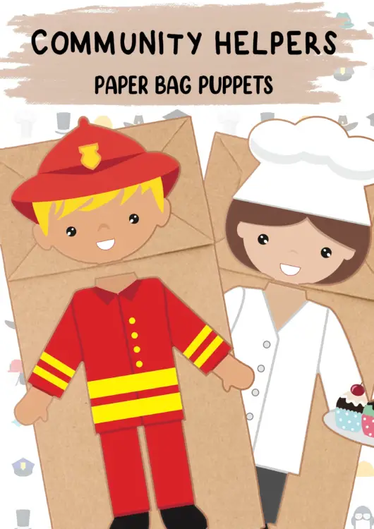 Free Bear Paper Bag Puppet – The Tucson Puppet Lady