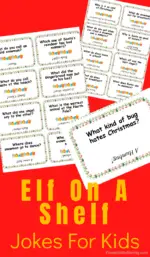 Printable Elf On The Shelf Joke Cards