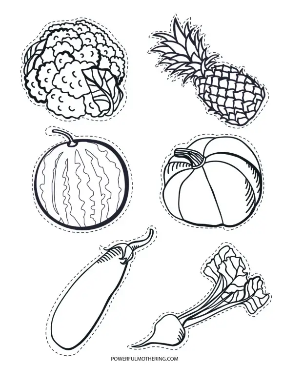 Grocery Store Pretend Play Printables fruits