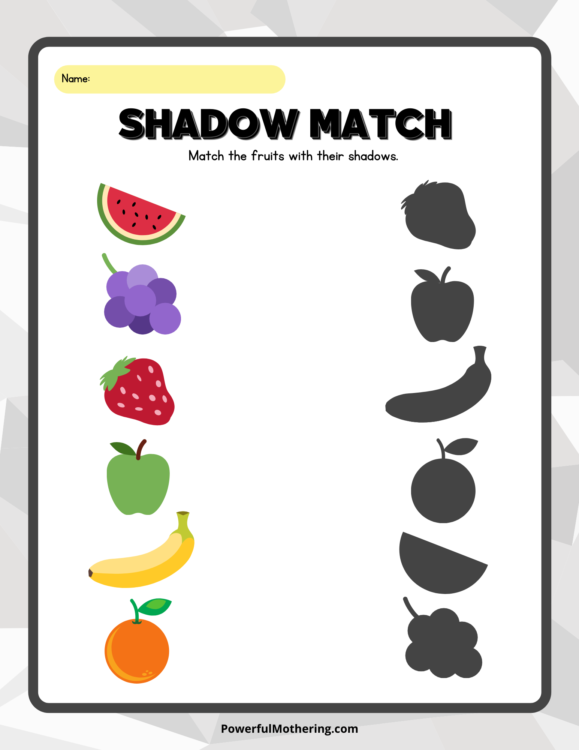 shadow match-fruit