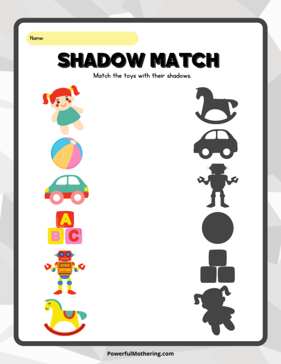 shadow match-toys