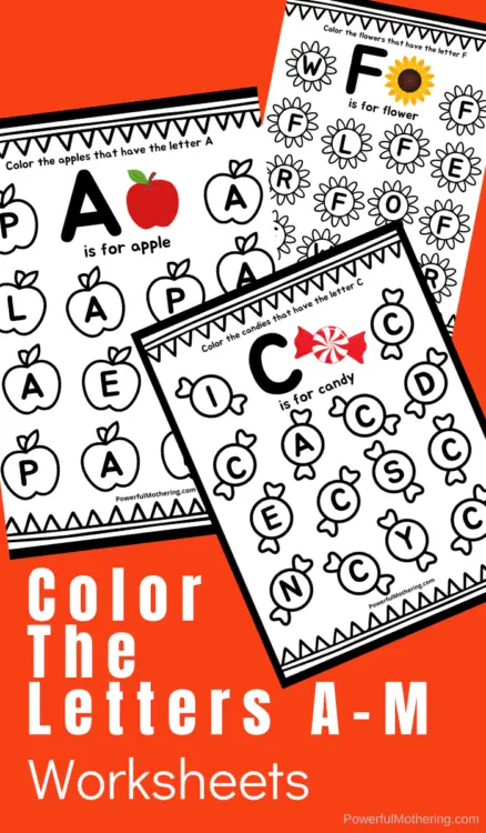Printable Color The Letter Activities