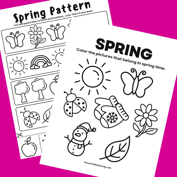 Printable Spring Activity Set Kids Will Love - Powerful Mothering