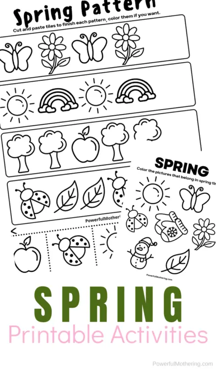 Printable Spring Activity Set