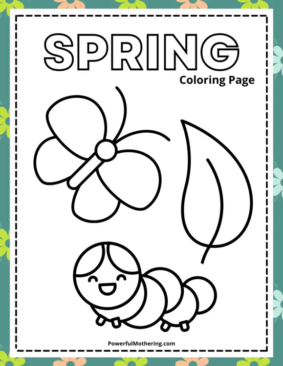 Printable Spring Color Pages - Bee