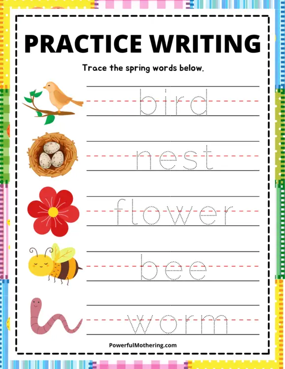 Spring Writing Practice