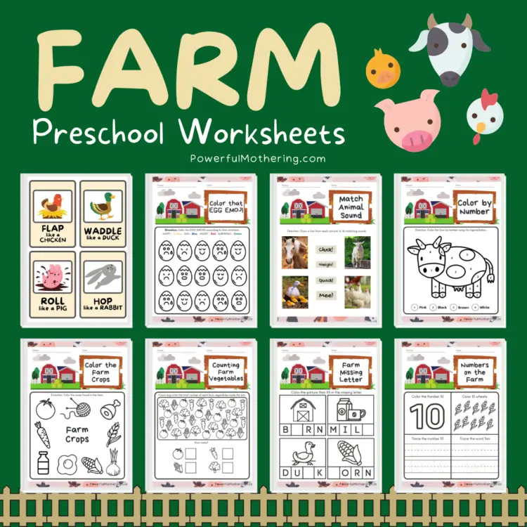 Preschool Monthly Curriculum farm