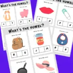 What’s The Vowel Clip Cards
