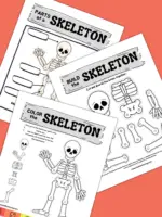 Free Printables – Halloween Skeleton Games