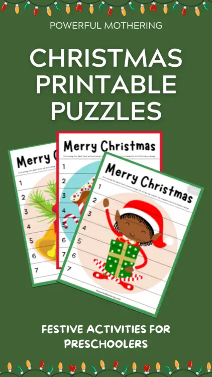 Free Christmas printable puzzles for kids